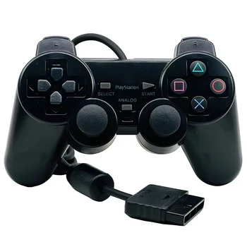 Manette PS2 filaire pour consoles de jeux PlayStation 2, manette Dualshock 2