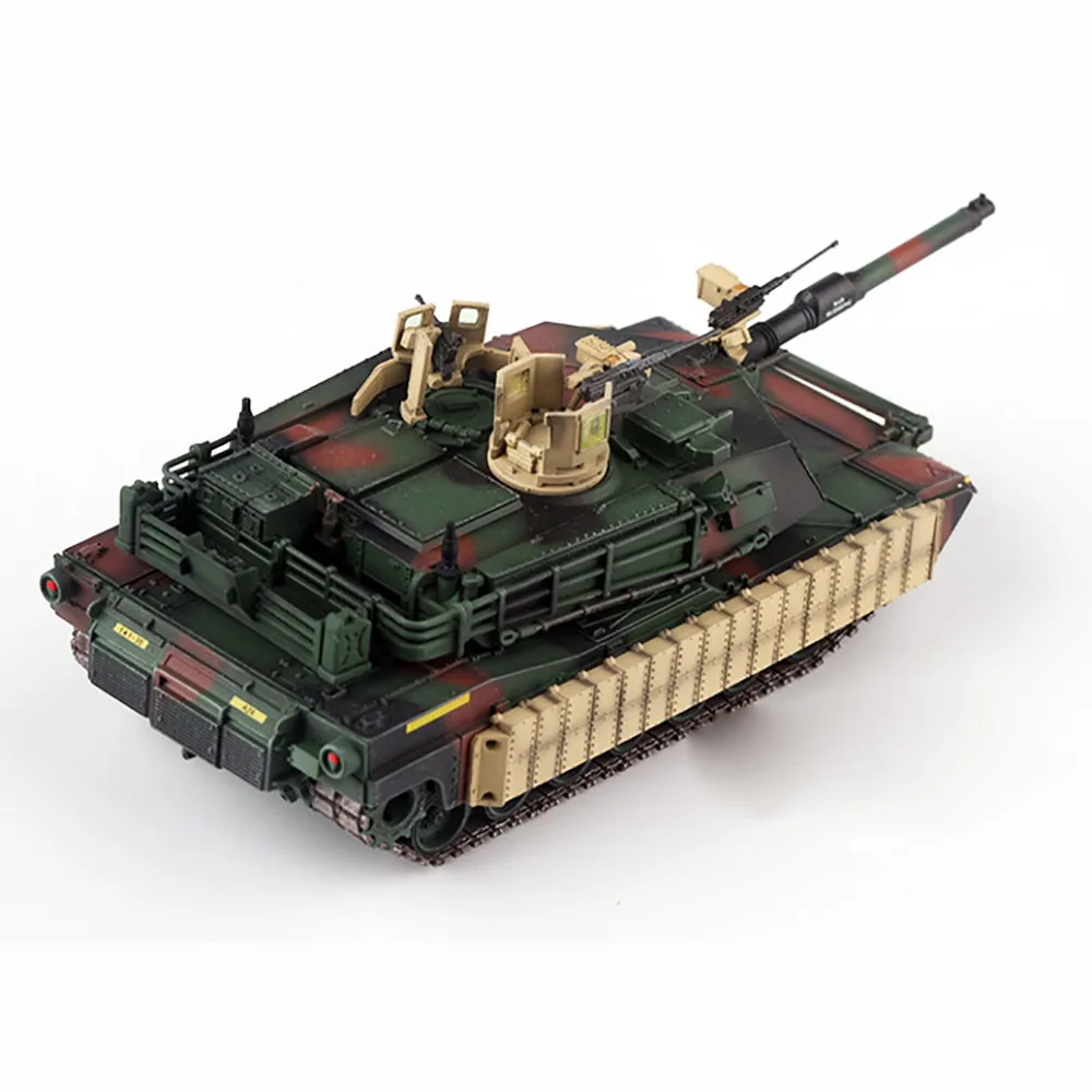 

1/72 Scale US M1A1 TUSK M1 Main Battle Tank Abrams Mixed Color Model Simulation Finished Collection Gift