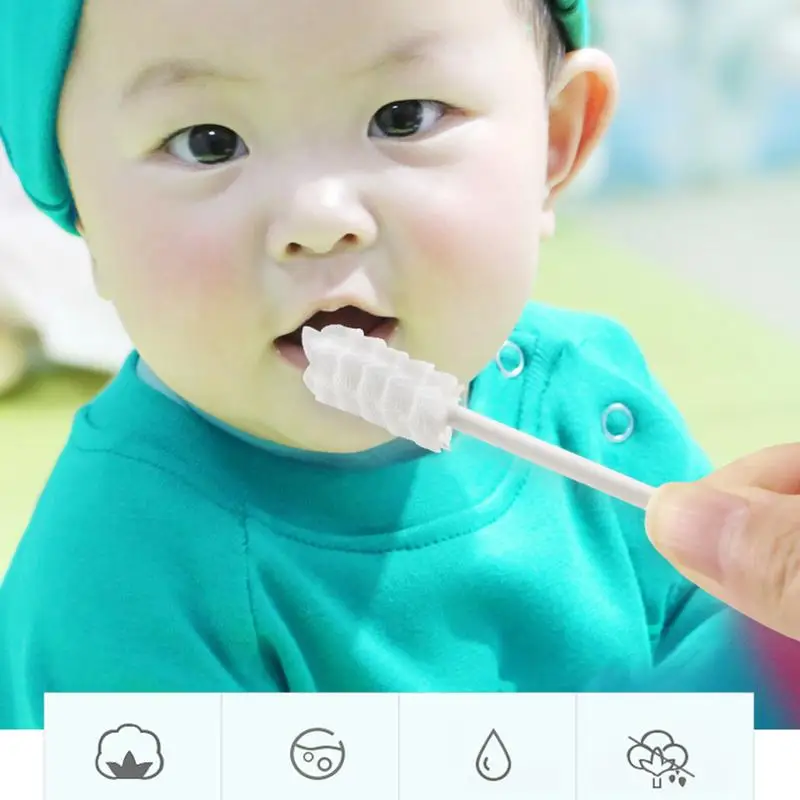 Baby Toothbrush Oral Cleaner Hygienic Baby Toothbrush Toddler Clean Skin-Friendly Gauze Individual