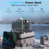 150Wh Portable Power Station, 42000mAh Laptop Power Bank With 150W AC Outlet, Dual Way 65W PD/USB-C Port, Laptop Charger Battery 6