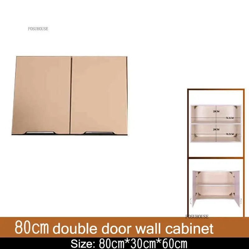 Minimalist Hotel Cafe Kitchen Cabinets Modern Household Wall Cabinet Apartment Storage Locker Restaurant Wall-mounted Cupboards