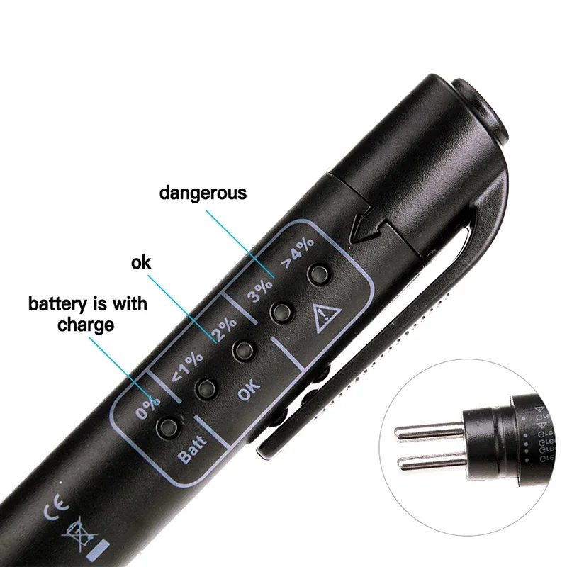 Automotive Brake Fuid Brake Oil Testing Pen Vehicle Fluid Tester Oil Quality Test With Liquid LED Display Testing Tools