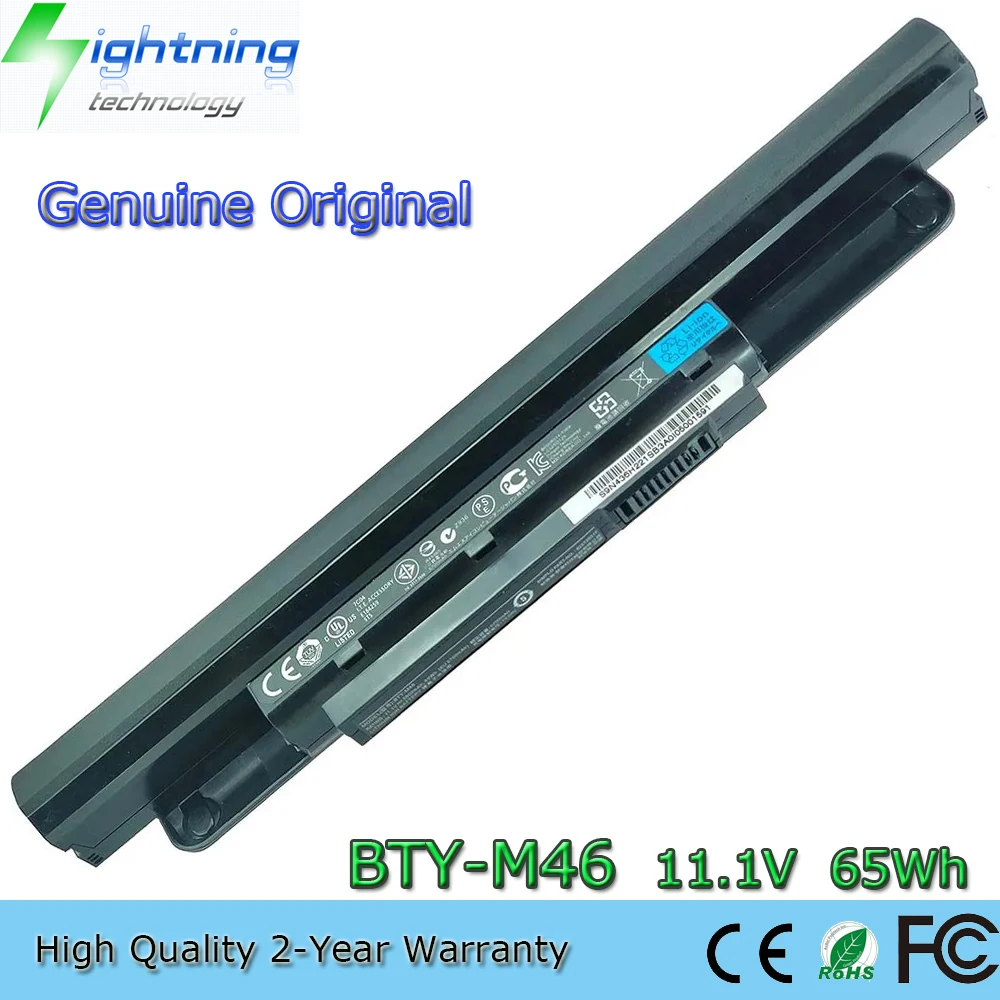 

New Genuine Original BTY-M46 11.1V 65Wh Laptop Battery for MSI X-slim X460 X460DX-006US X460DX-52414G64SX 925T2015F