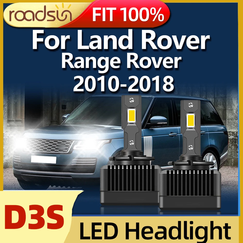 

2Pcs Car Light D3S LED Headlight Auto Bulbs 6000K Fit For Land Rover Range Rover 2010 2011 2012 2013 2014 2015 2016 2017 2018