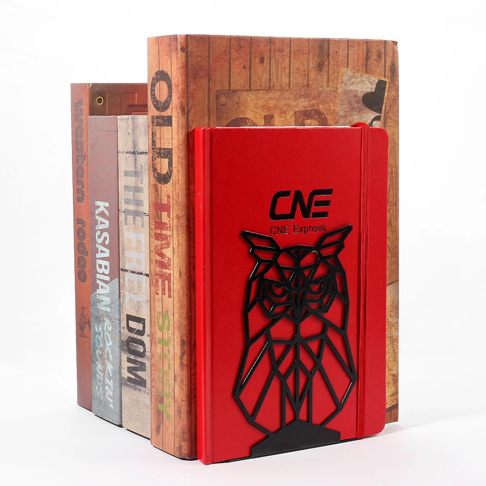 Wise Owl Book Ends for Shelves Iron Bookends Duty Bookends for Heavy Book Organizer Bookrack Stand Shelf Decoration