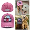 New Dog Mom Embroidered Adjustable Baseball Cap Women Washed Patch Snapback Casual Dad Hat Outdoor Cotton Hip Hop Trucker Caps 3
