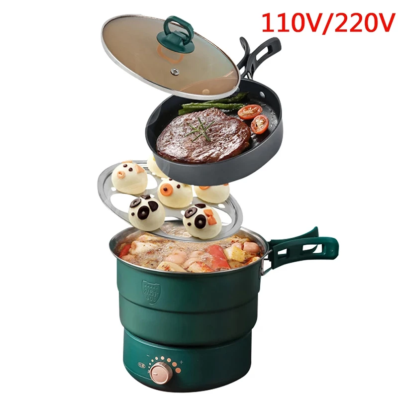 2.2L Multifunction Electric Cooker for Cooking Hotpot Noodles Portable