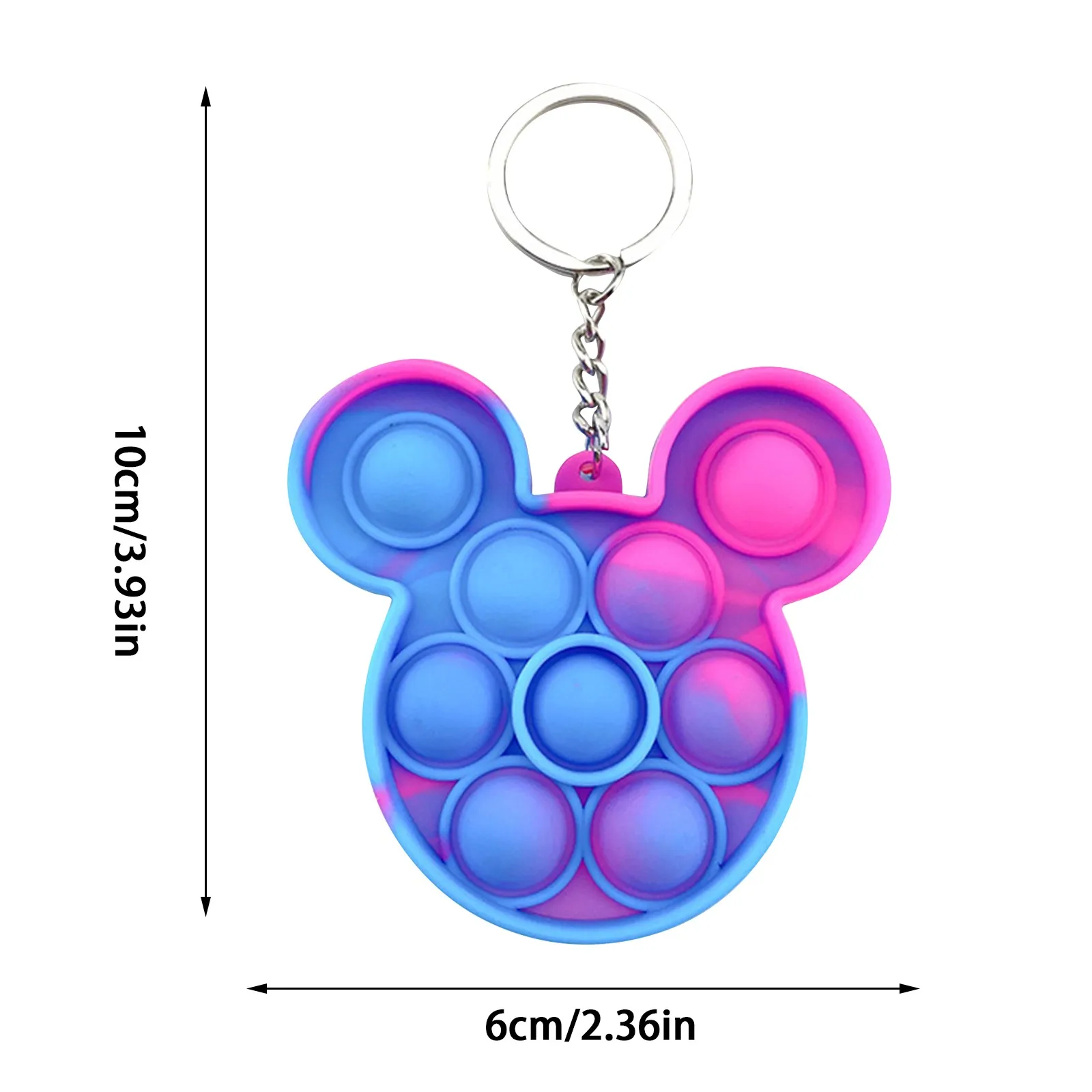 mochis squishy toys Cheap Mini Push Bubble Sensory Fidget Toys Keychain Simple Dimple Squishy Anti Stress Reliever For Adult Kids Popeit Fidget Toy squeezy toys Squeeze Toys