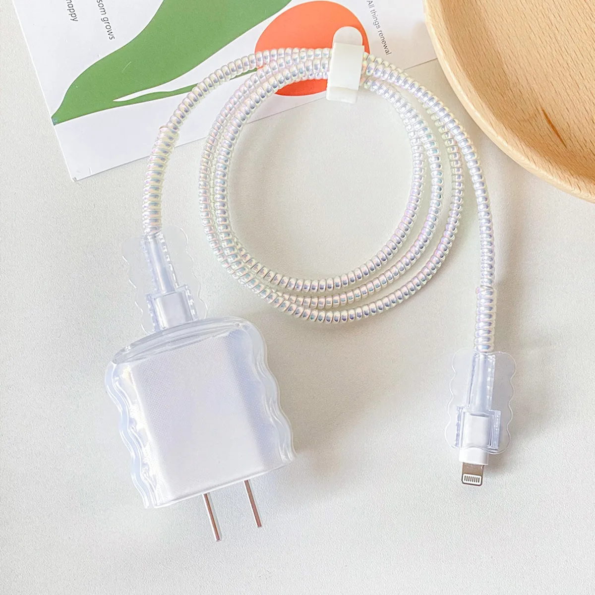 Sleek Charger Case and Cable Organizer Kit with Data Wire Protector
