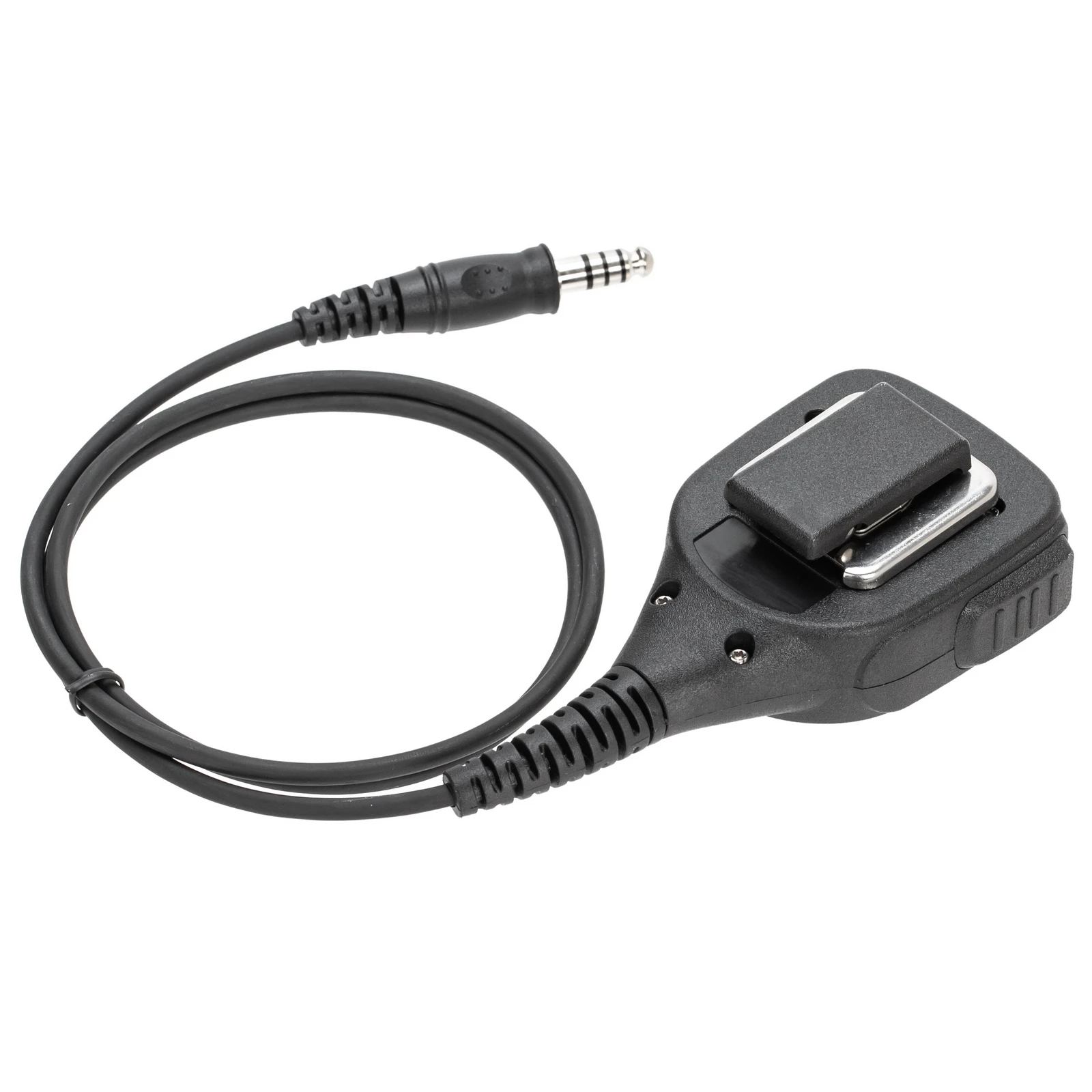 7.1mm NATO Speaker Mic Microphone with U94 PTT Adapter for Icom V8 V80 V82 Walkie talkie two way radio