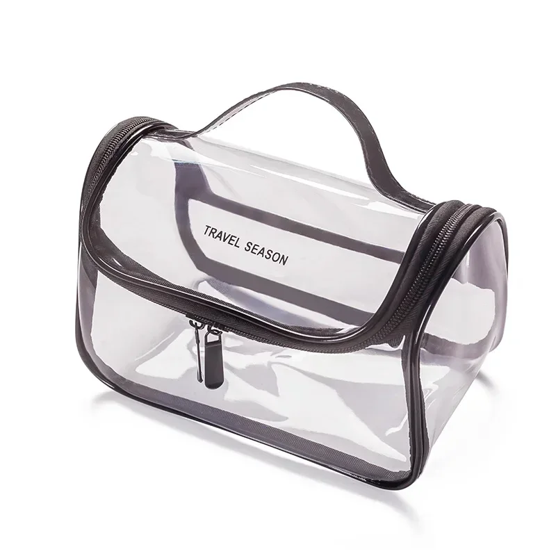Clear Makeup Cosmetic Bag Portable Travel Toiletry Pouch Transparent Waterproof Pouch Storage Home Travel Wash Kit Case 2