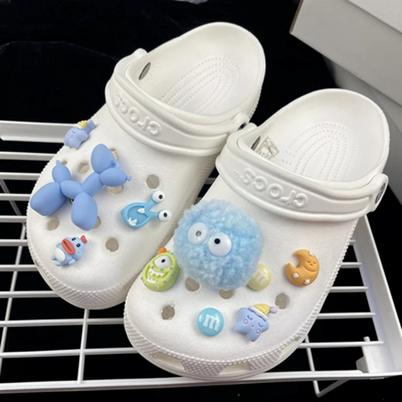 

Bundle Quality Shoes Charms for Croc Cute Furball Charms for Crocs DIY Lovely Quality Garden Shoe Buckle Fashion Girls Kids Gift
