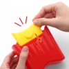 Popular Plastic French Fry Box reusable Removable French Fries Holder Food-Grade Storage Containers Square Snack Holder Camping 6