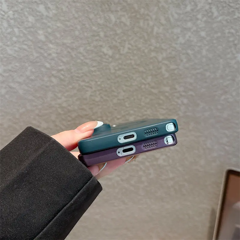 Luxury Soft Matte Magnetic Phone Case with Wireless Charging Compatibility