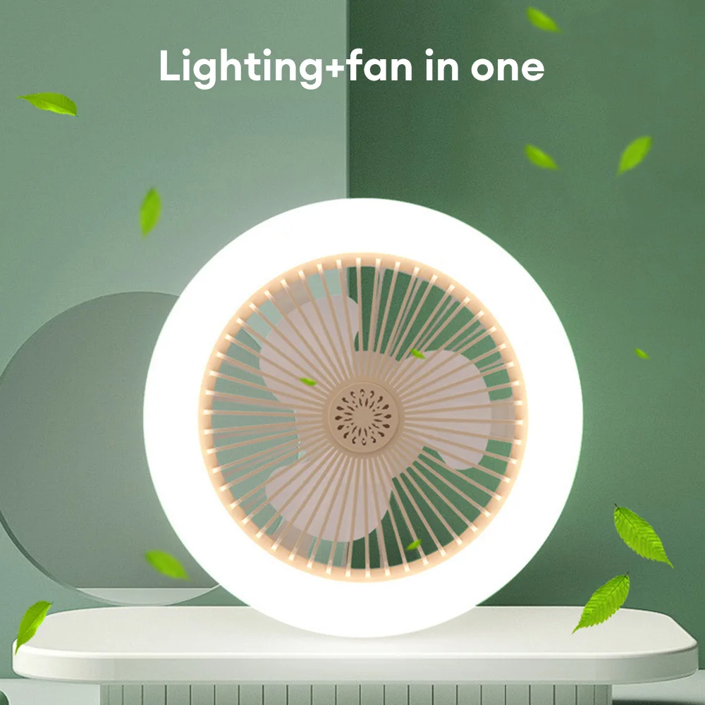 30W Ceiling Fan E27 Remote Ceiling Lighting Bedroom Living Room Switch Control 85-265V Remote Control Electric Fan Light
