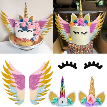 Rainbow Unicorn Cake Topper 1