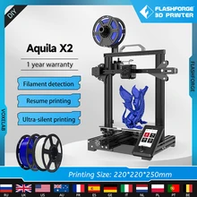 Voxelab Aquila X2 3d Drucker Kit Hohe Präzision mit Filament Erkennt Aus Erinnern Heizung Bett Stille Mainboard Ender 3 V2 upgrade