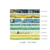 MOHAMM 8 PCS Washi Paper Gold Foil Van Gogh Oil Painting Starry Sky Masking Tapes Set for Scrapbooking DIY Crafts Decoration 2