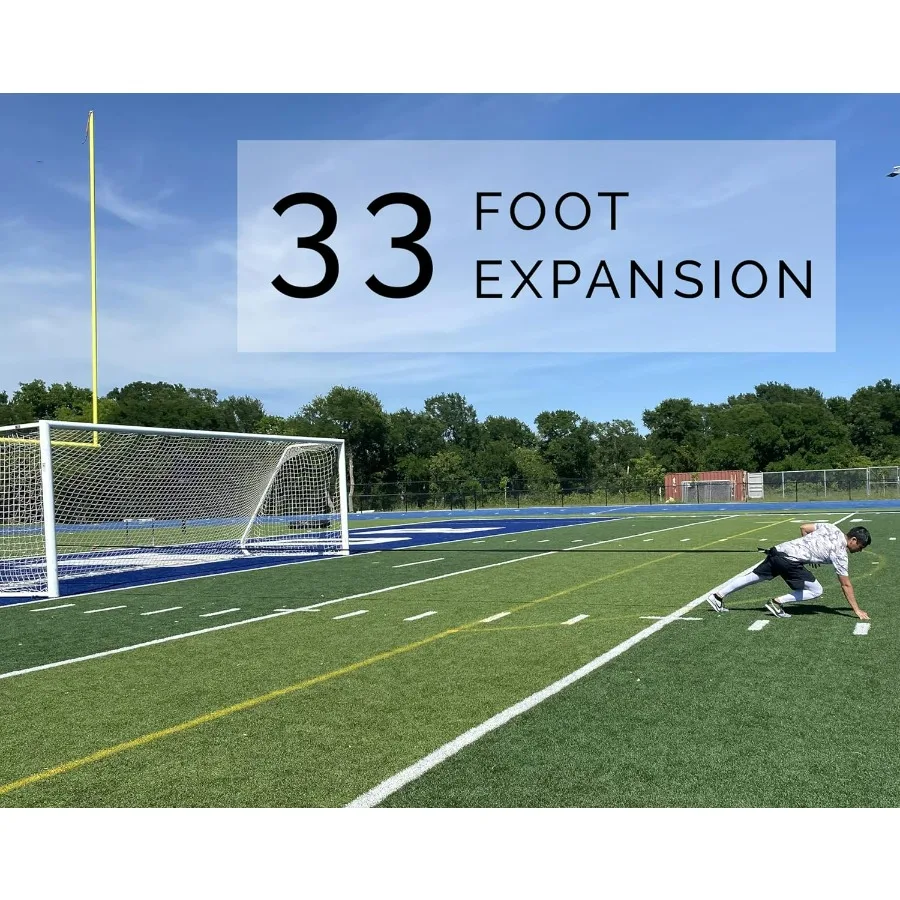 33ft Speed Resistance Band Trainer, 150+lbs Strength (Longest in Market)