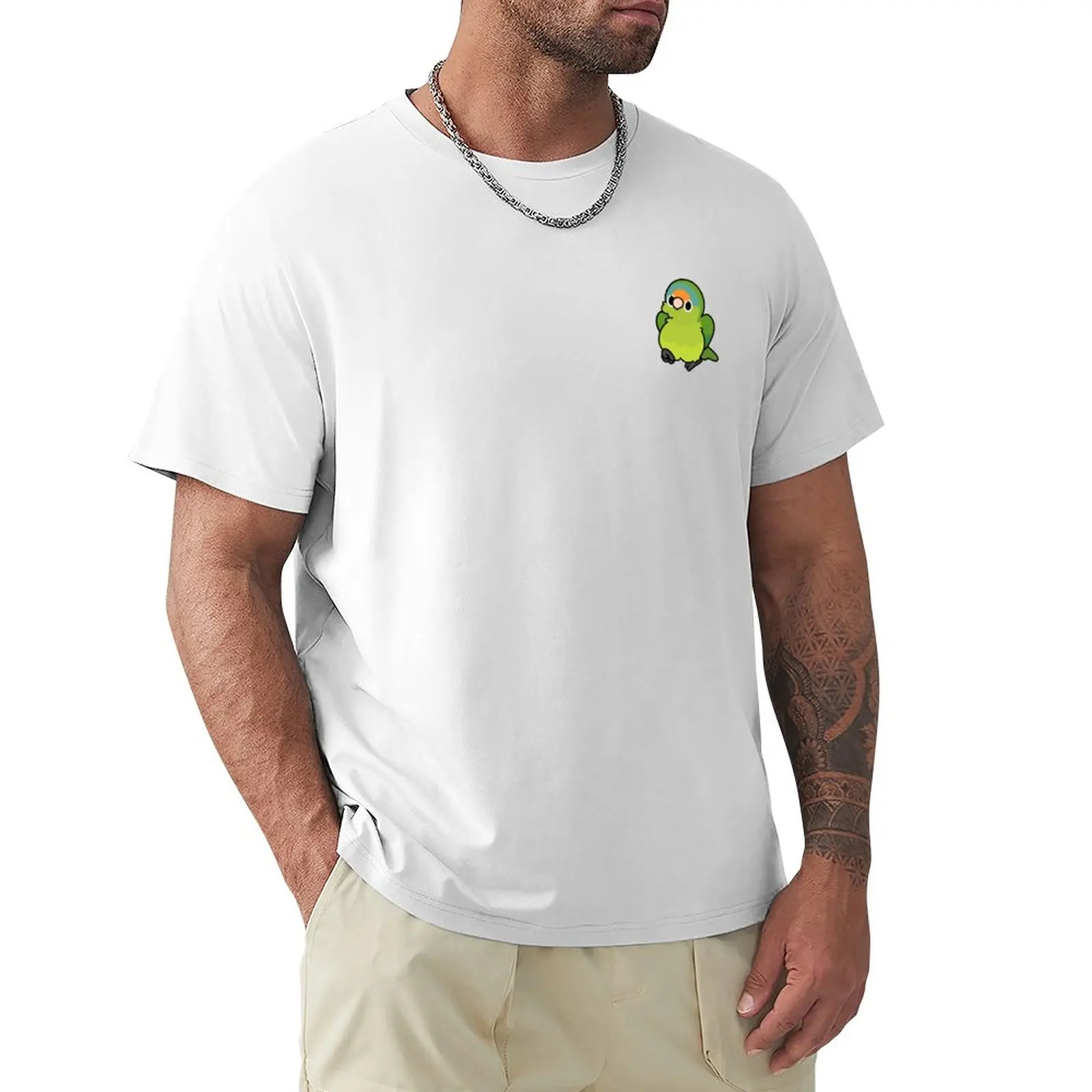 

Half-Moon Conure - Kawaii Birbs T-Shirt cute tops blacks mens big and tall t shirts
