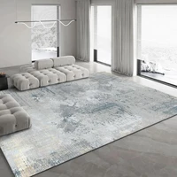Light Luxury Carpets for Living Room Large Area Lounge Carpet Minimalist Bedroom Decor Gray Rug Home Soft Washable Floor Mat 1