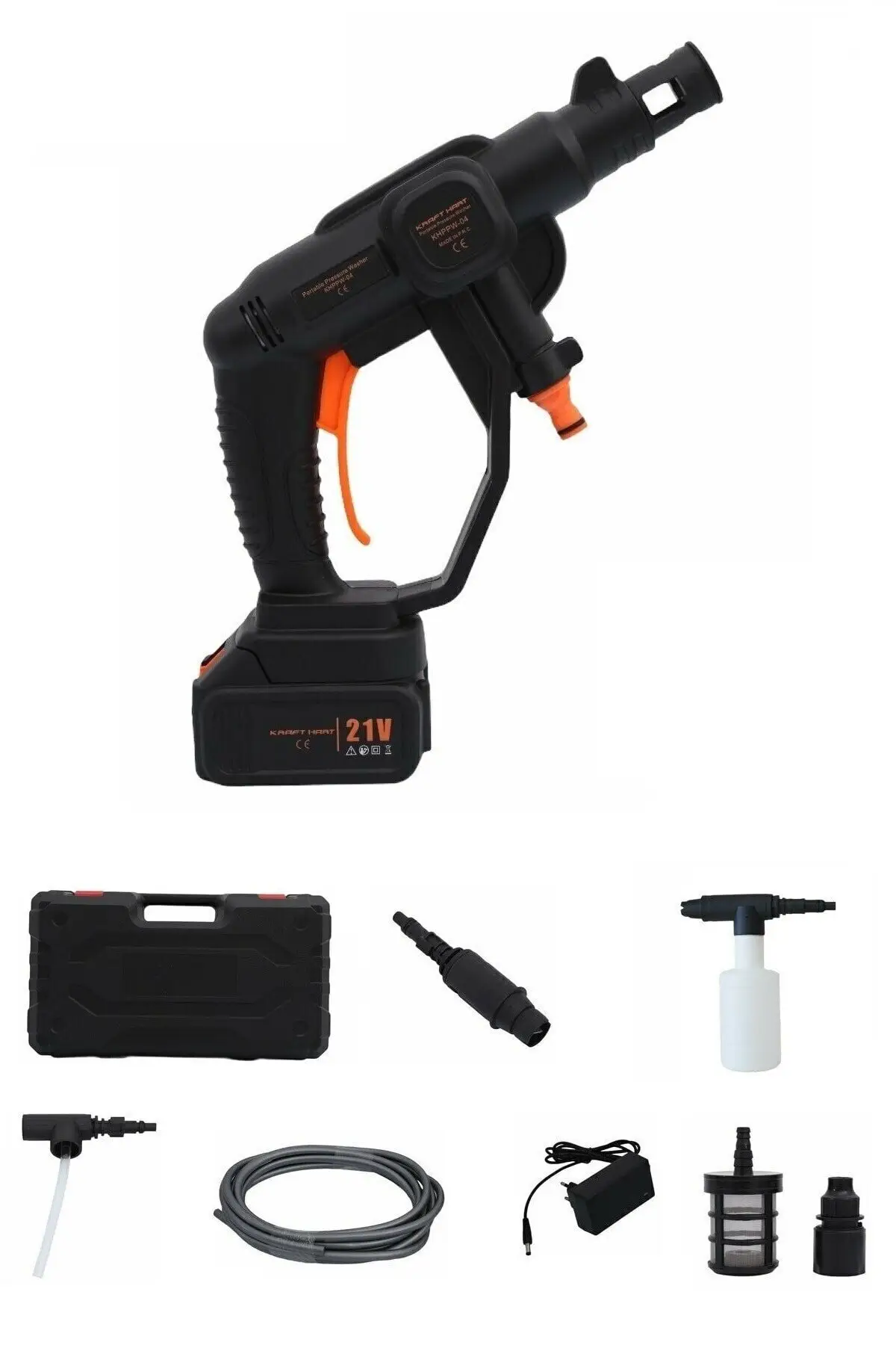 Kraft Hart Rechargeable Car Wash Machine 50 Bar Battery Powered