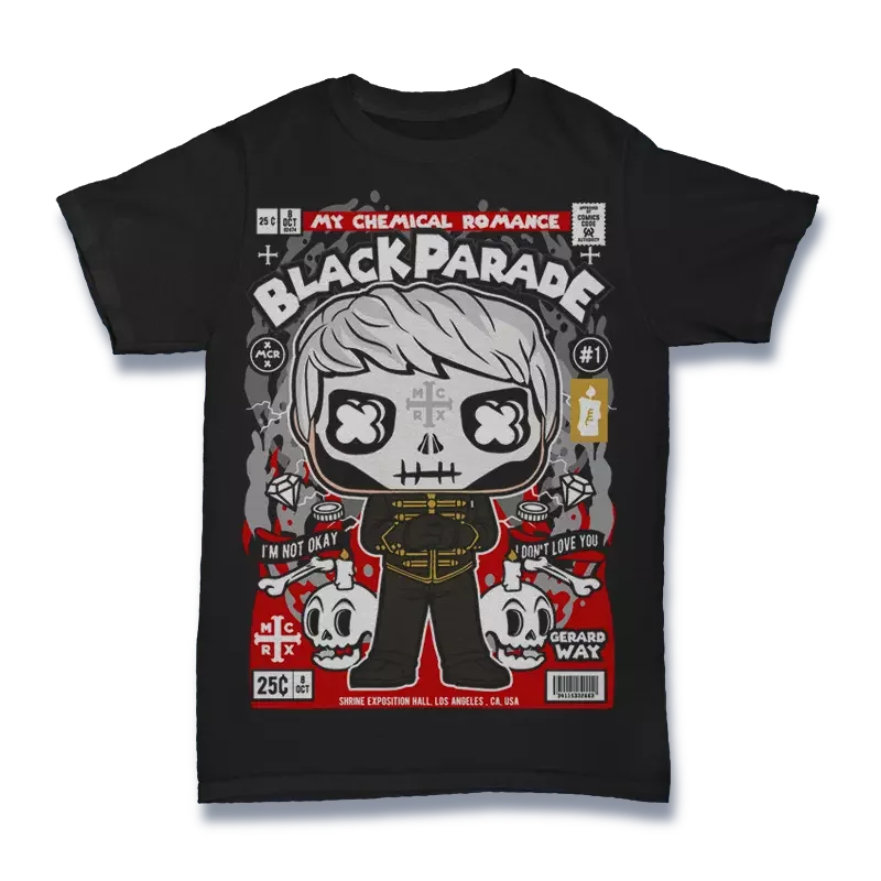 

Black Parade T Shirt KIds Cartoon