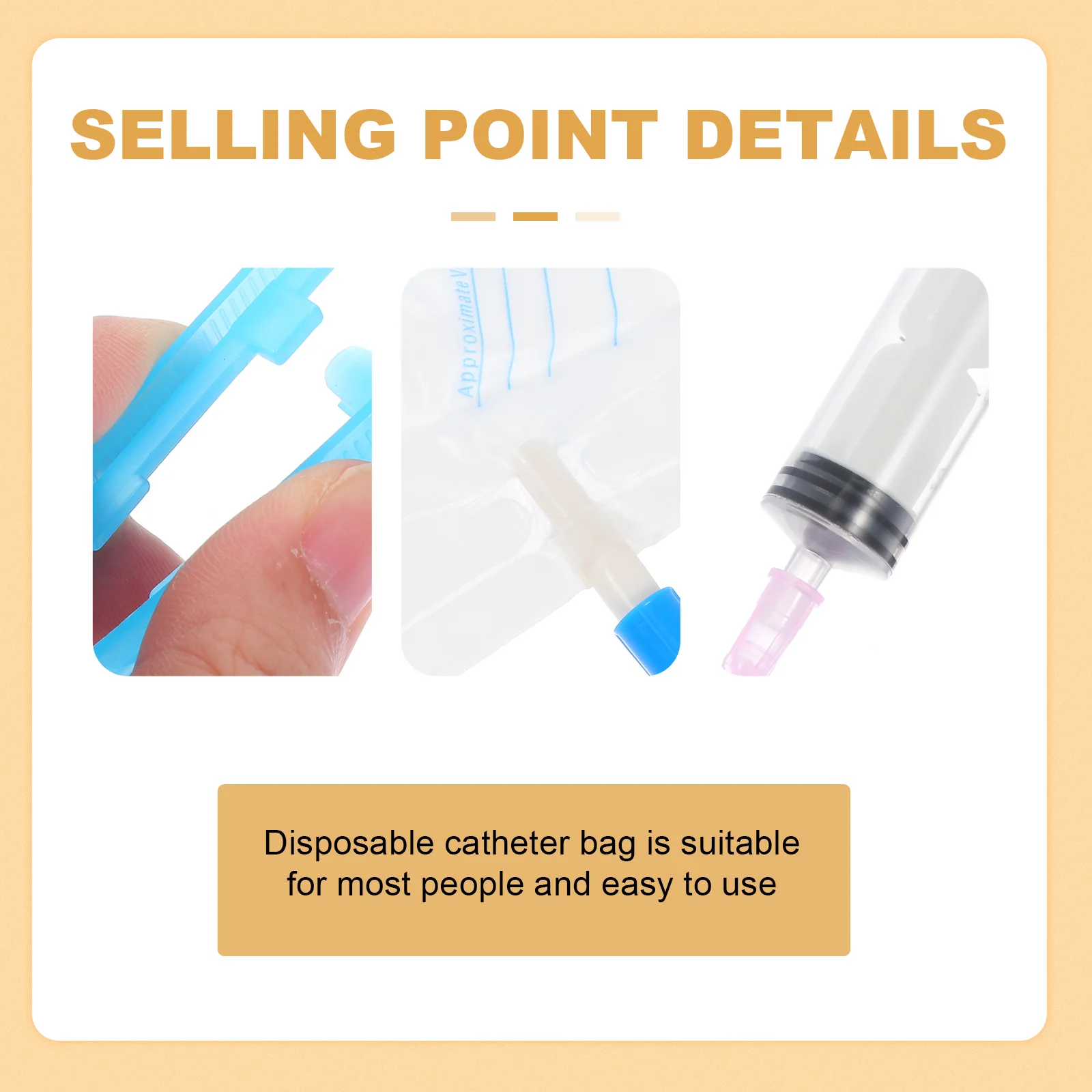 1 Set Disposable Urethral Catheter Tray Safe Material Personal Health Equipment PP Gauze Non Woven