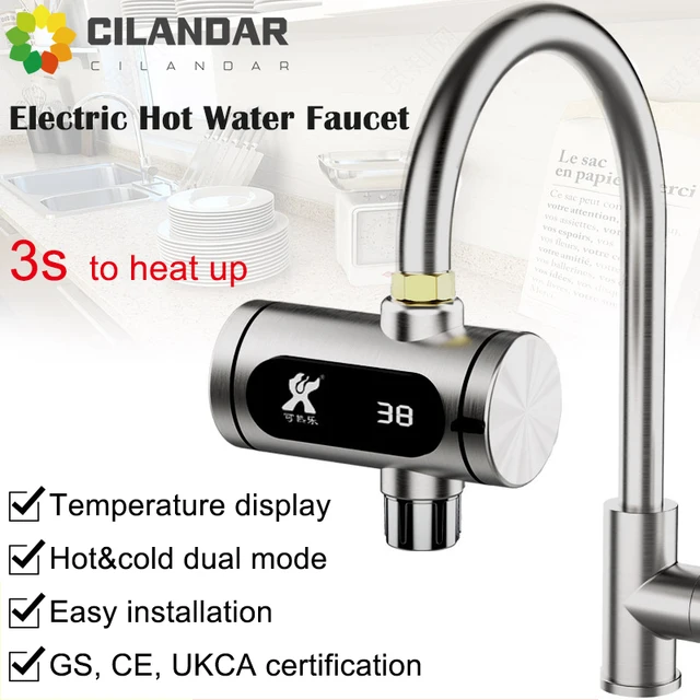 Nouveau Robinet Électrique Chauffant Instantané en Acier Inoxydable pour Cuisine 2026 – Chauffe-Eau pour Eau Chaude et Froide 1
