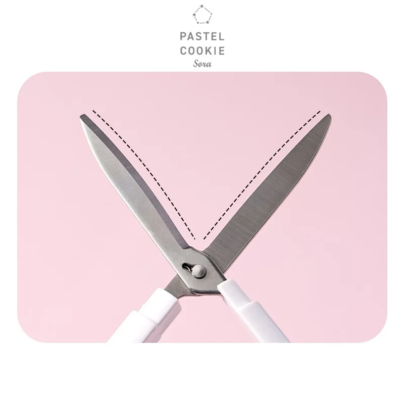 Kokuyo Pastel Cookie Series Folding Scissors Spot Glue Safe Portable Pen Knife Diary Notebook Office School Supplies