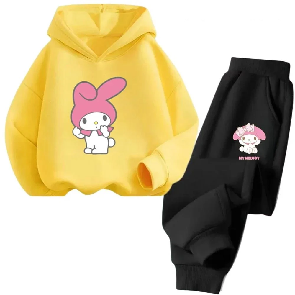 thumbnail image 1 of Sudadera con capucha y estampado de dibujos animados de Sanrio Melody para niñas, primavera y otoño de 2024, 1 of 5