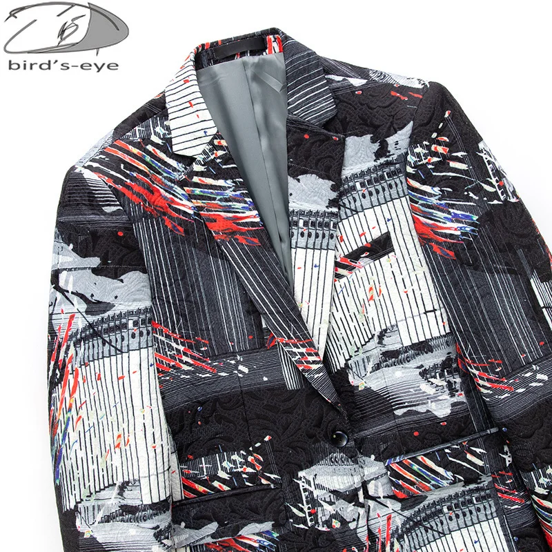 6XL Mens Luxury Printed Suit Night Club Stage Wedding Social Casual Suit Slim Formal Fit Casual Men Blazer Jacket Plus Size men suits jackets