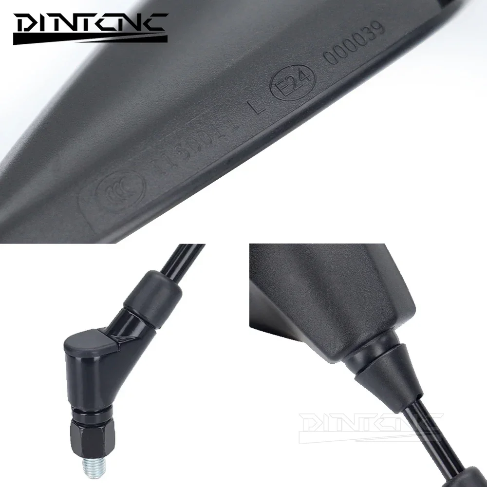 FZ-09 FZ-10 오토바이 액세서리 측면 백미러, 야마하 XJR1300 XJR1200 XJ6 FZ1N FZ6 N/S FZ8 FZ-07, E24 인증