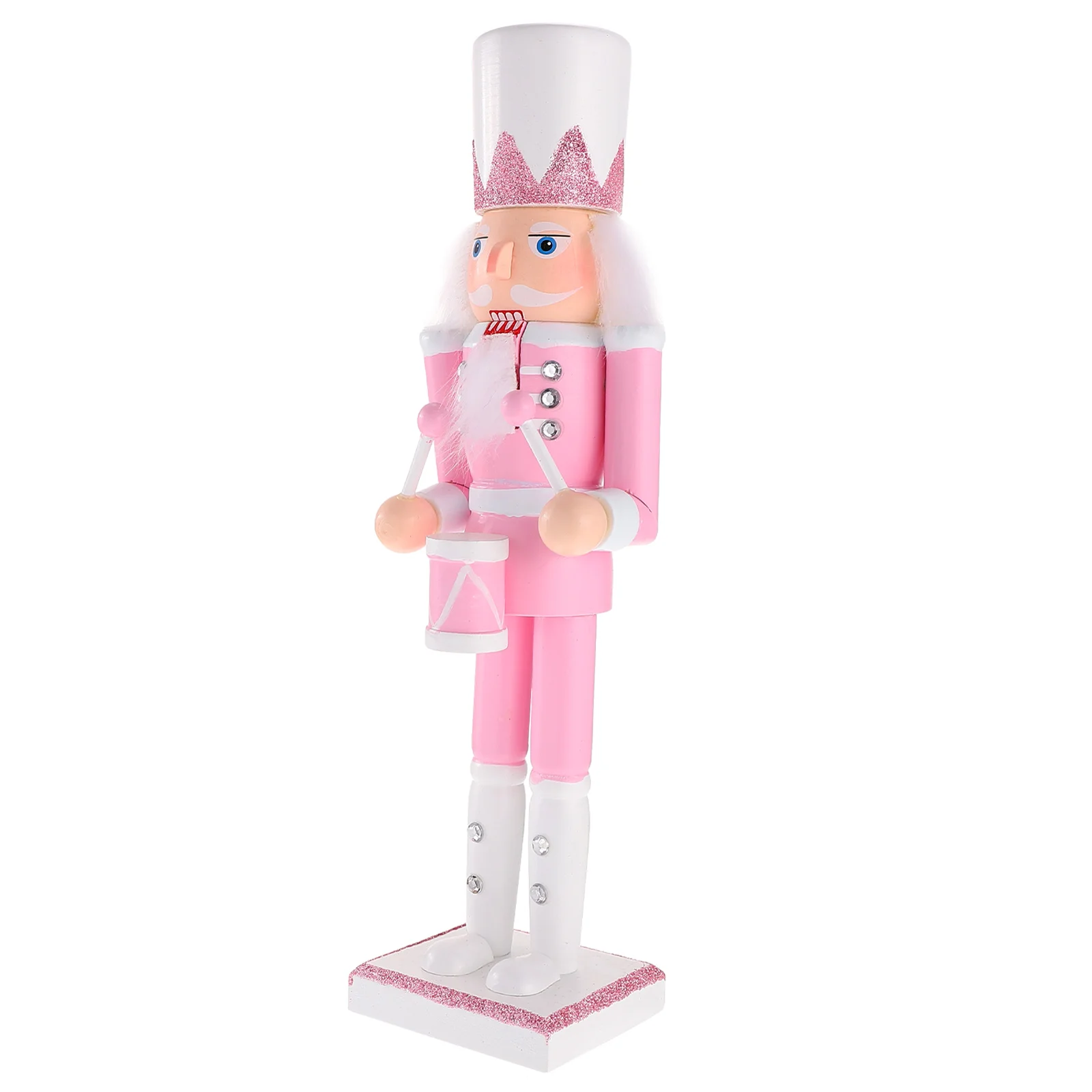 

Christmas Nutcracker Traditional Wooden Pink Nutcracker Ornament Holiday Nutcracker Soldier Figure Christmas Advent Nutcrackers