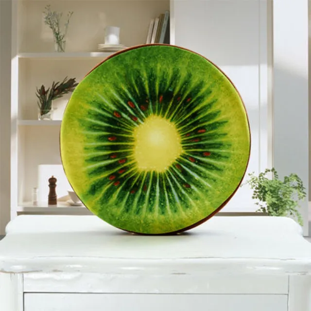 33cm Cushion Fruit Shape For  In-bed Reading And Watching Back And Head Pillow Round Cushion Lint-free 5