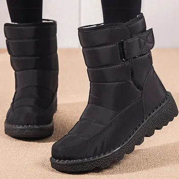 Women Waterproof Snow Fur Ankle Boots 1