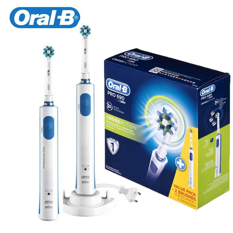 

2 шт./упаковка, зубная щетка Oral B Pro 690