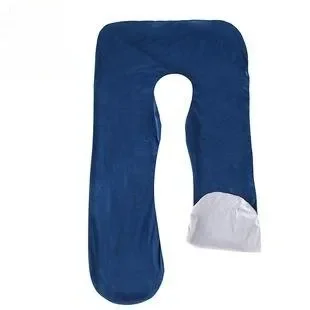 Almohada multifuncional en forma de U para mujeres embarazadas, soporte de cintura para dormir de lado, almohada de lactancia de algodรณn, Reduce la