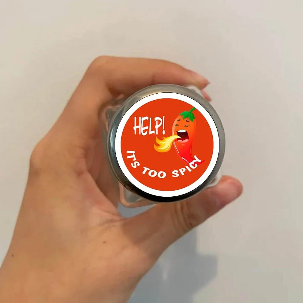 Spicy Food Label Stickers Food Warning Spicy Labels Rotation Labels 1.5 Inches 500 Pcs
