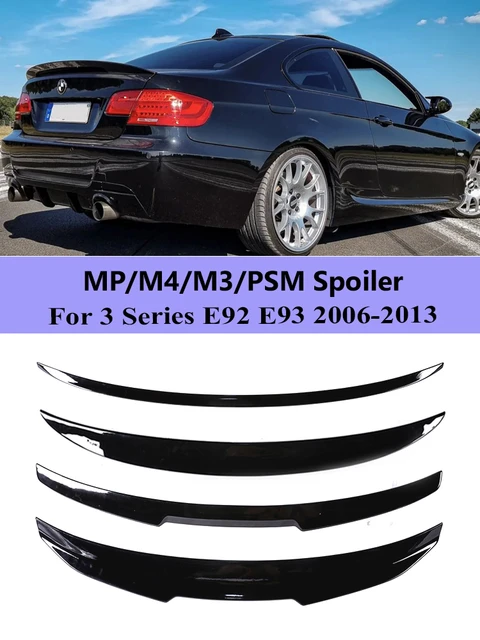 Rear Bumper Trunk Roof Spoiler Lip For BMW 3 Series E92 E93 2006 -2014 M3  M4 MP PSM Style Carbon Fiber Wing Tail Kit Gloss Black - AliExpress