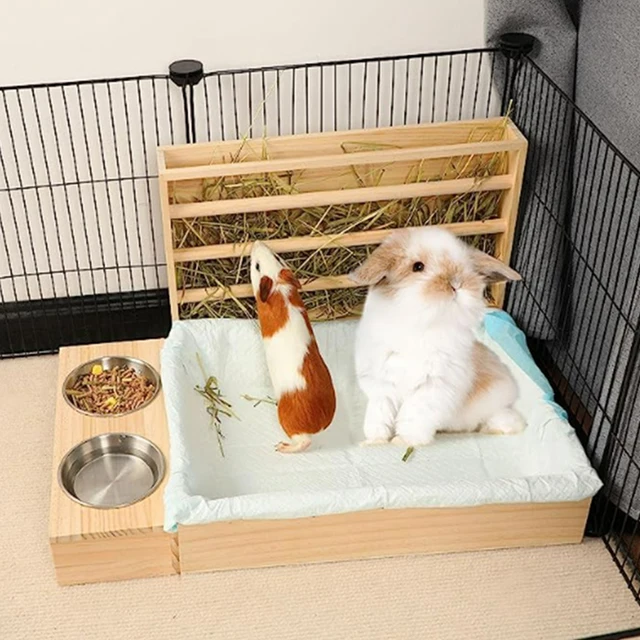 Rabbit Litter Box Rabbit Cage Accessories Corner Litter Box