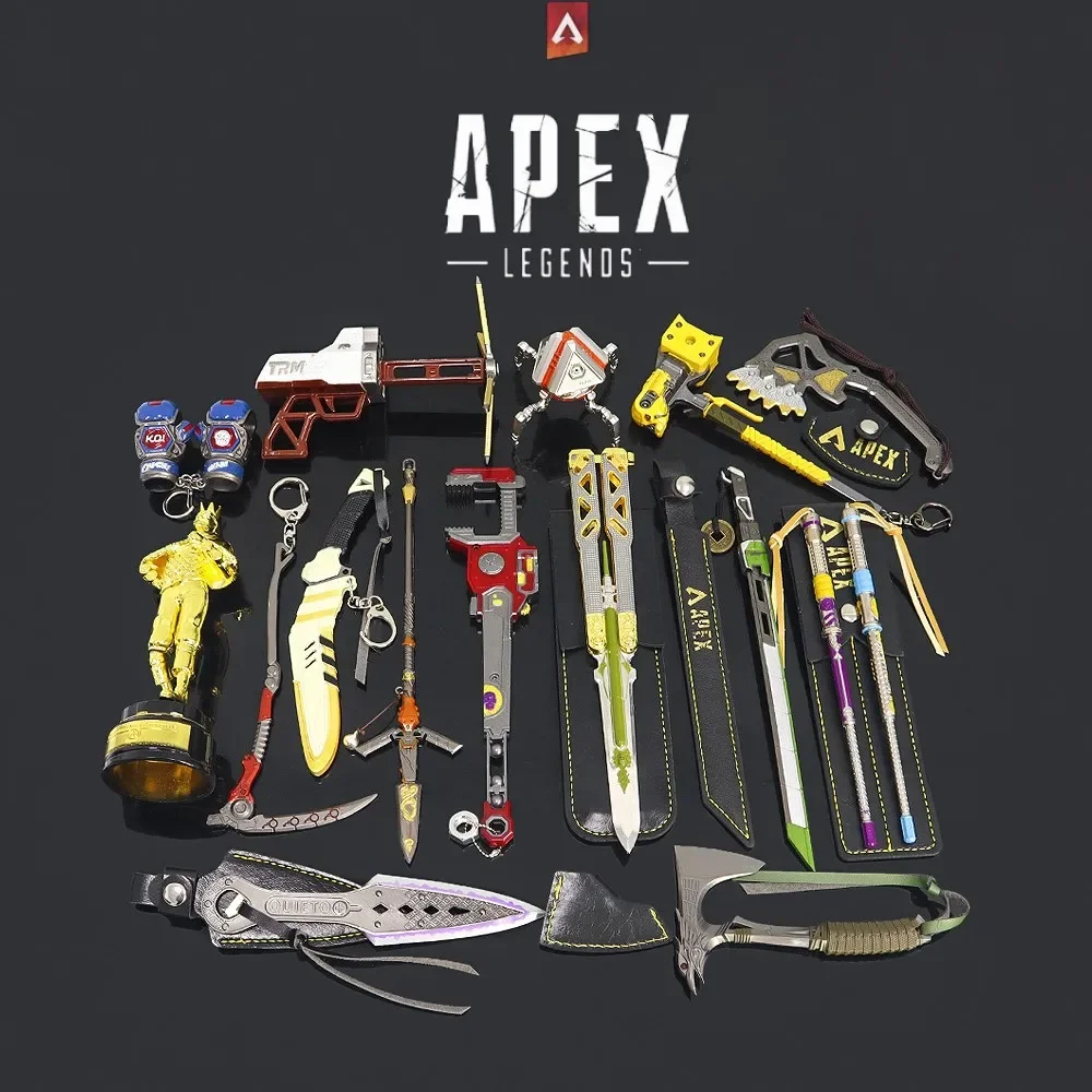 15pcs/set Apex Legends Heirloom Octane Weapon Kunai Anime Game Keychain Weapon Model Royal Katana Boy Holiday Birthday Gift Toys 4