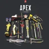 15pcs/set Apex Legends Heirloom Octane Weapon Kunai Anime Game Keychain Weapon Model Royal Katana Boy Holiday Birthday Gift Toys 4
