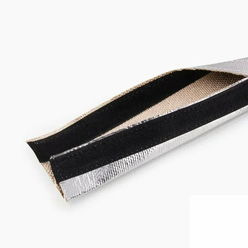 Heat Insulation Sleeve heat insulation sleeve Car Spark Plug Wire Heat Protector Sleeve Heat Shield Insulation Metallic Shield Sleeve Accessories