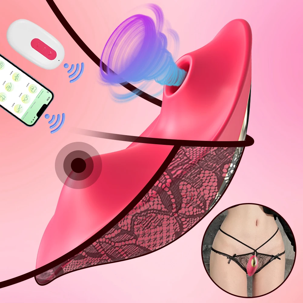  APP Mini Klitoris Sauger Weibliche Klitoris Saugen Vibrator Sex Spielzeug Für Frauen Erwachsene Fernbedienung Sexy Höschen Klitoris Stimulator 1