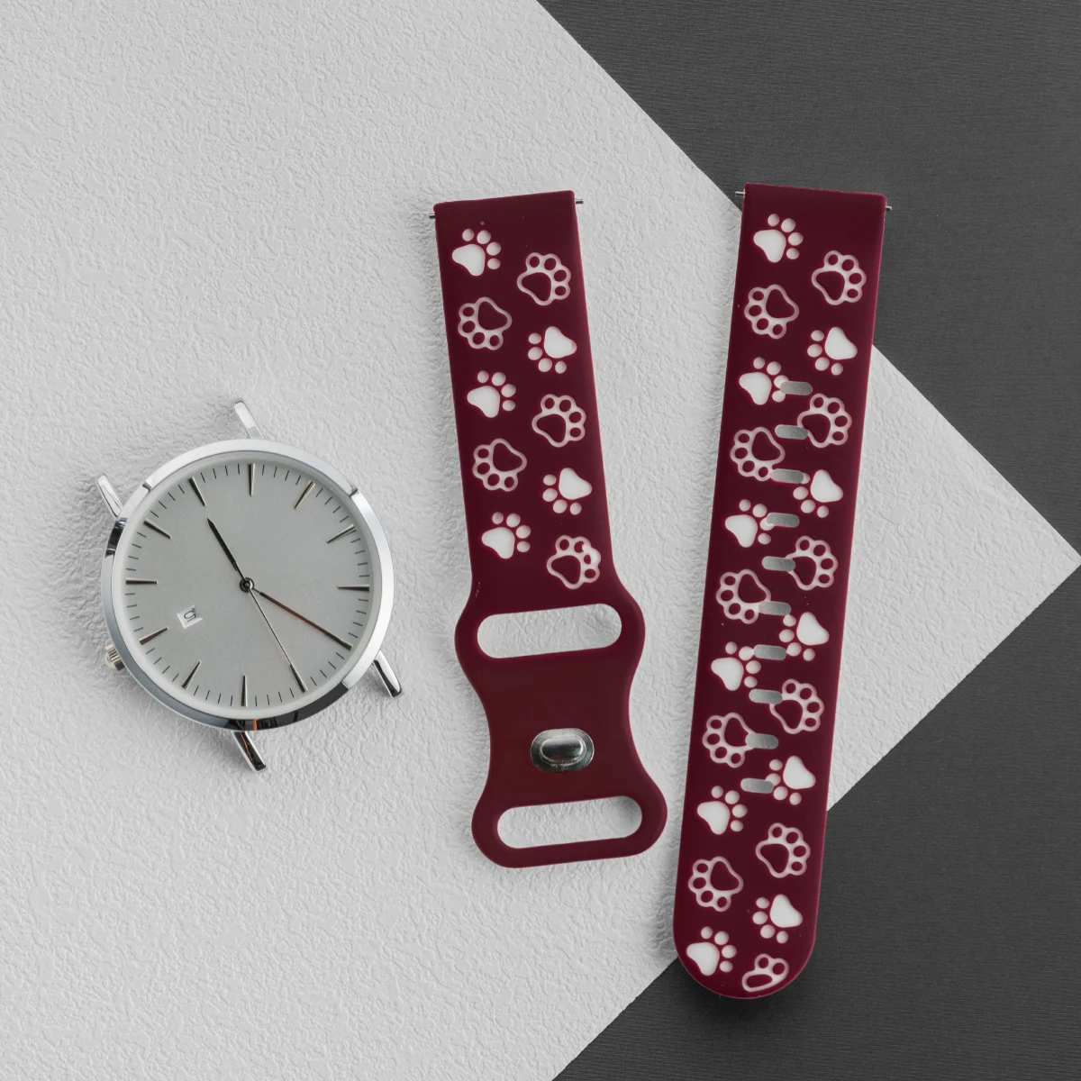20mm Silicone Wrist Strap for Smartwatches - Durable and Comfortable Wristband