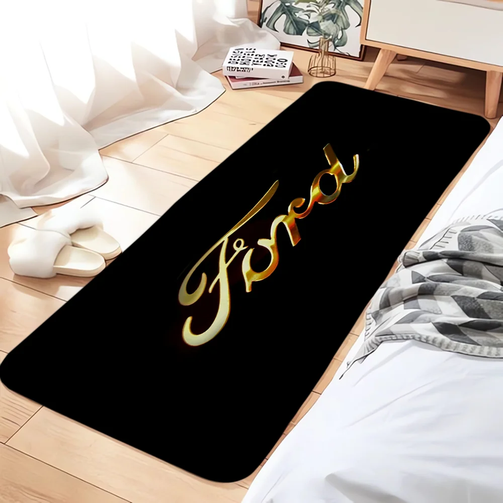 

Ford Logo Kitchen Carpet for Bedroom Bathroom Floor Mats Foot Mat Entrance Doormat Balcony Room Rugs Home Decoration Prayer Rug