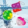 10/30PCS Pop Fidget Toys Mini Pop Keychains Toddler Toys Fidgets Pack Sensory Toys Bulk Packs Reduce Pressure Party Favors Gifts 3