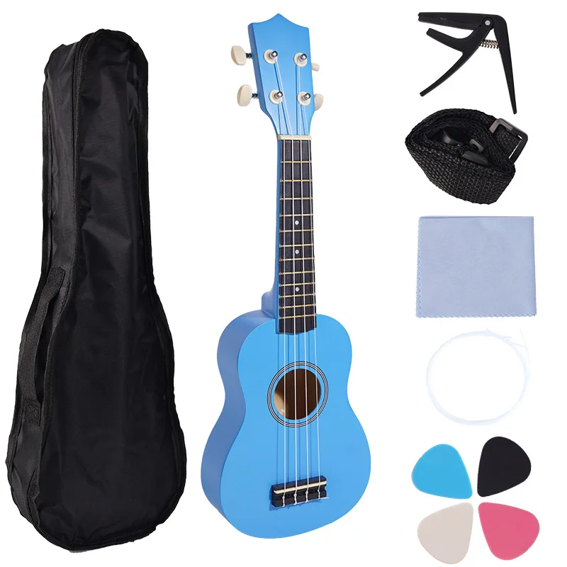 21 Inch Hawaii Ukulele Music Instruments Cavaquinho Mini Small 4 Strings Classic Guitar Ukelele Concert Kids Girl Beginner Uke ukulele set