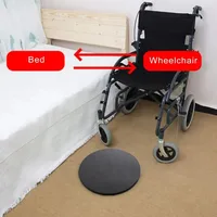 Panneau de transfert de Patient, plateau tournant de transfert, Direction de changement, dispositif sur pied de mobilité, diamètre 40cm pour personnes âgées en mouvement 2